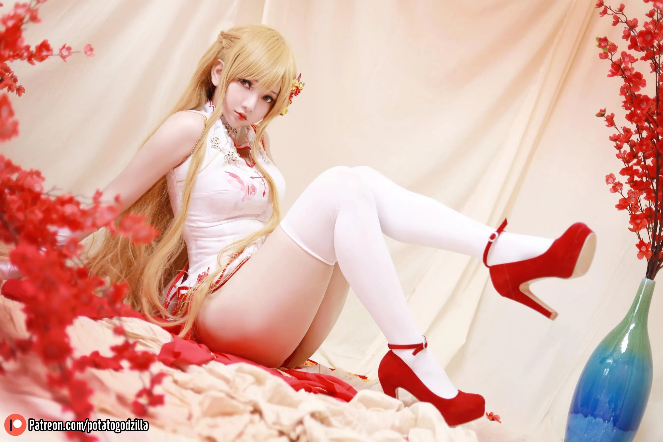 Potato Godzilla – NO.73 Asuna Yuuki Qipao [53P]插图8